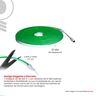 corte fita led neon verde kiclaro