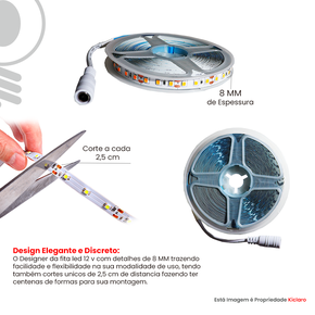 Fita Led 5050 60D 5w - Kiclaro