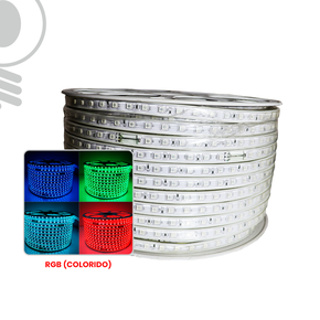 Mangueira Led RGB Rolo 100 M Chata - Kiclaro 