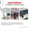 04 kiclaro painel de led quadrado sobrepor 12w 11494